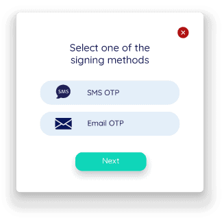 SMS OTP - Connective eSignatures - Signing methods